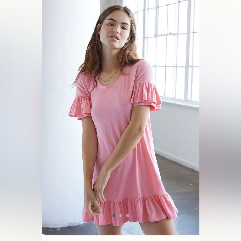 Sundry Ruffled Tunic Dress
